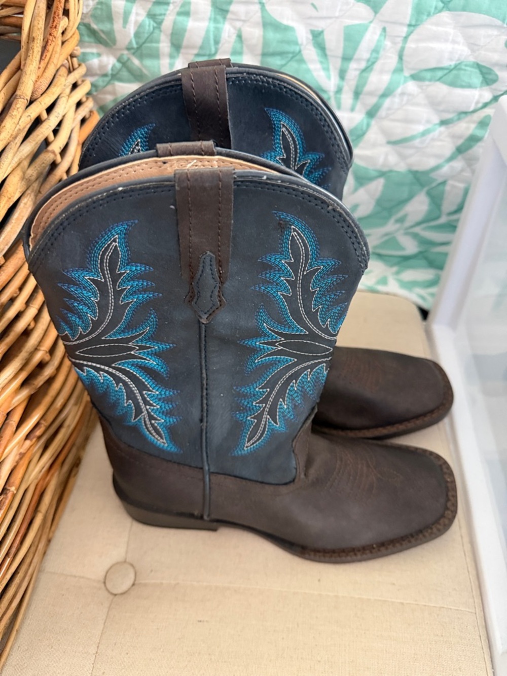 Roper Little Kids Tan Interior Leather Boots